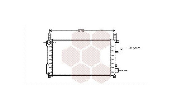 Radiator, engine cooling 18002198 International Radiators, Image 2