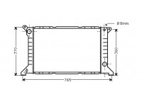 Radiator, engine cooling 18002203 International Radiators