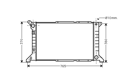 Radiator, engine cooling 18002204 International Radiators