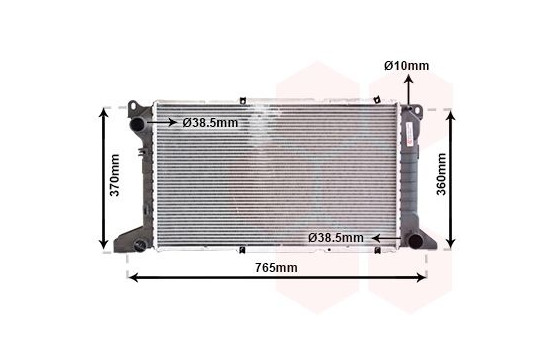 Radiator, engine cooling 18002204 International Radiators, Image 2