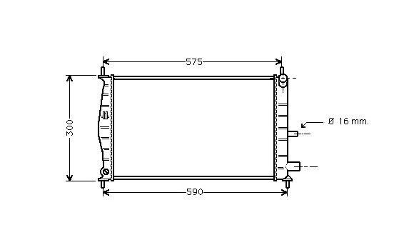 Radiator, engine cooling 18002218 International Radiators