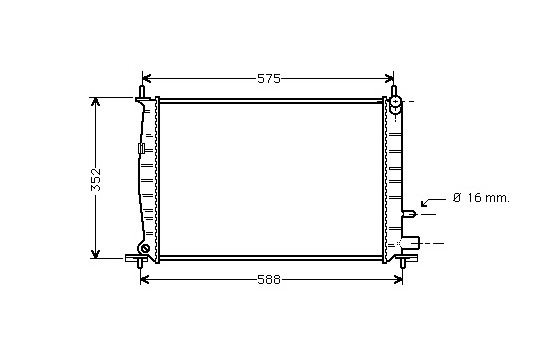 Radiator, engine cooling 18002220 International Radiators
