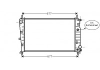 Radiator, engine cooling 18002226 International Radiators