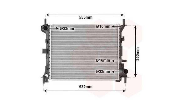 Radiator, engine cooling 18002263 International Radiators, Image 2