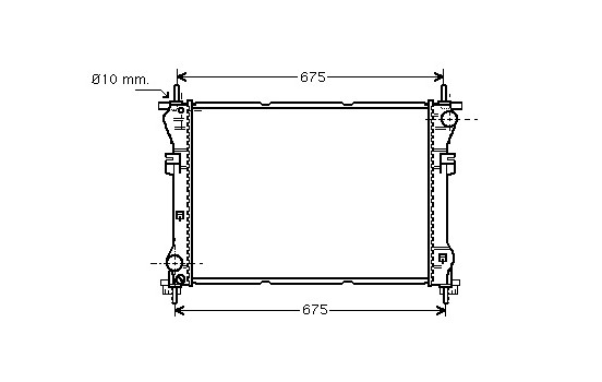 Radiator, engine cooling 18002319 International Radiators