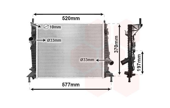 Radiator, engine cooling 18002368 International Radiators, Image 2