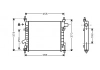 Radiator, engine cooling 18002372 International Radiators