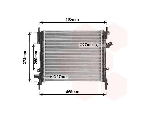 Radiator, engine cooling 18002372 International Radiators, Image 2