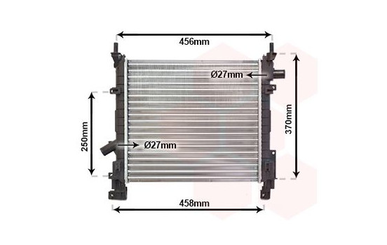 Radiator, engine cooling 18002373 International Radiators, Image 2