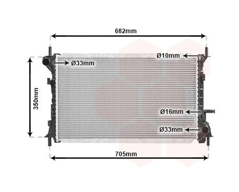 Radiator, engine cooling 18002379 International Radiators, Image 2