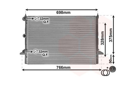 Radiator, engine cooling 18002396 International Radiators Plus, Image 2