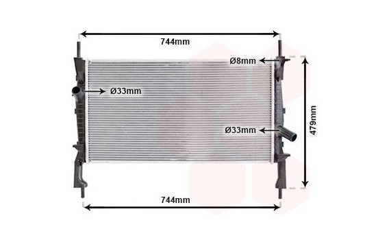 Radiator, engine cooling 18002404 International Radiators, Image 2