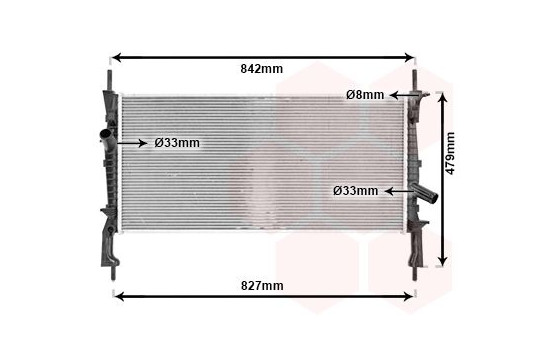 Radiator, engine cooling 18002405 International Radiators, Image 2