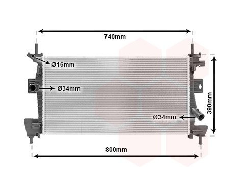 Radiator, engine cooling 18002475 International Radiators, Image 2