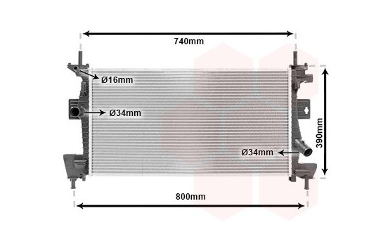 Radiator, engine cooling 18002475 International Radiators, Image 2