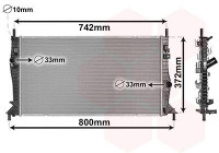 Radiator, engine cooling 18002596 International Radiators