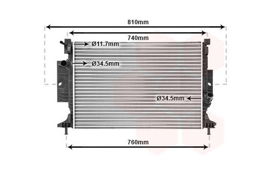 Radiator, engine cooling 18002643 International Radiators