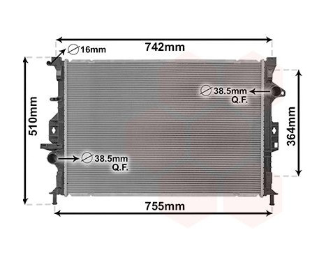 Radiator, engine cooling 18012708 International Radiators