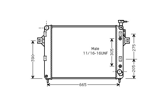 Radiator, engine cooling 21002014 International Radiators