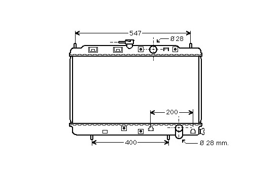 Radiator, engine cooling 25002050 International Radiators