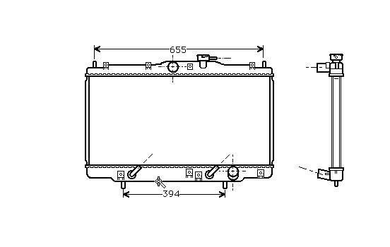 Radiator, engine cooling 25002071 International Radiators