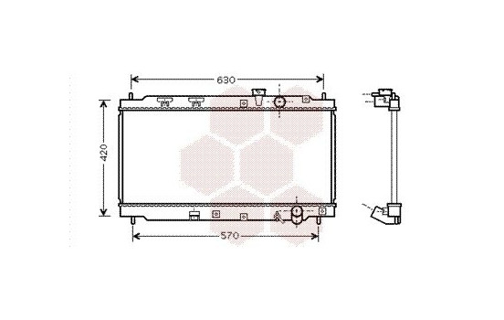 Radiator, engine cooling 25002077 International Radiators, Image 2