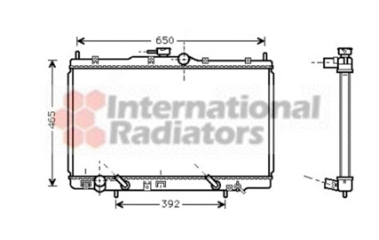 Radiator, engine cooling 25002100 International Radiators, Image 2