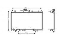 Radiator, engine cooling 25002100 International Radiators