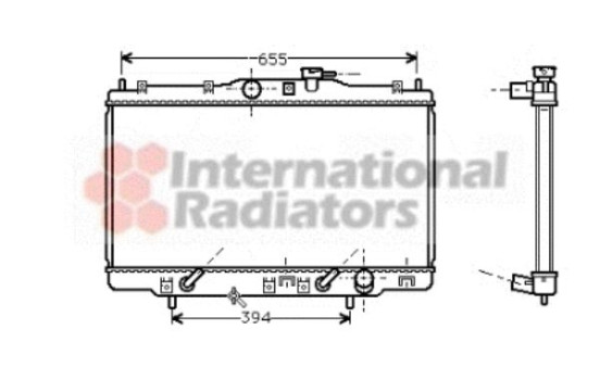 Radiator, engine cooling 25002102 International Radiators, Image 2