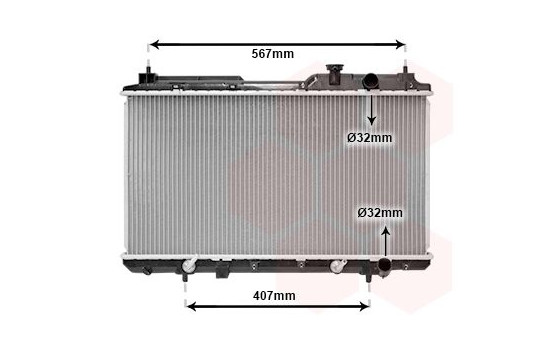 Radiator, engine cooling 25002104 International Radiators, Image 2