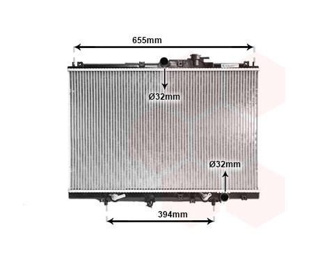 Radiator, engine cooling 25002110 International Radiators, Image 2