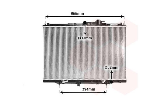 Radiator, engine cooling 25002110 International Radiators, Image 2