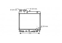 Radiator, engine cooling 25002161 International Radiators