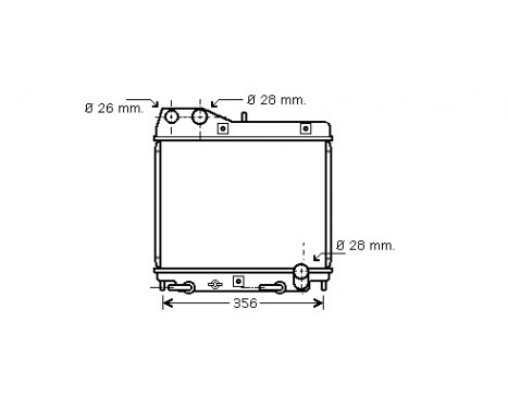 Radiator, engine cooling 25002161 International Radiators