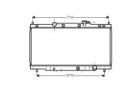 Radiator, engine cooling 25002162 International Radiators