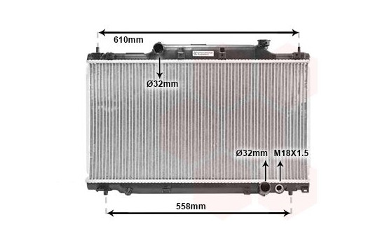 Radiator, engine cooling 25002164 International Radiators, Image 2