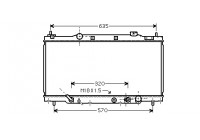 Radiator, engine cooling 25002166 International Radiators