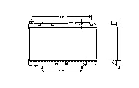 Radiator, engine cooling 25002175 International Radiators
