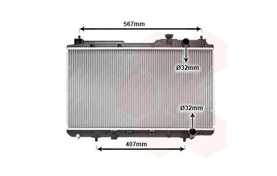 Radiator, engine cooling 25002175 International Radiators, Image 2