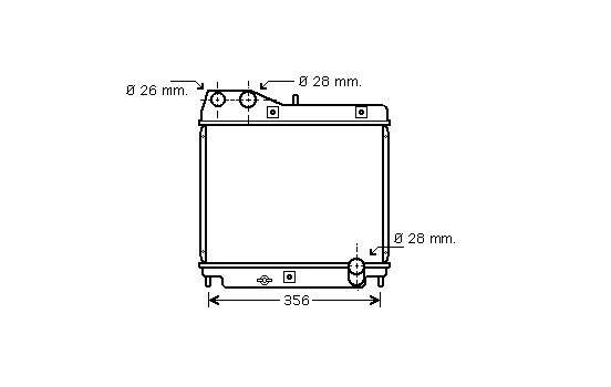 Radiator, engine cooling 25002178 International Radiators
