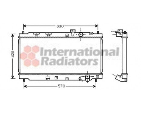 Radiator, engine cooling 25002180 International Radiators, Image 2