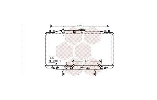 Radiator, engine cooling 25002183 International Radiators, Image 2