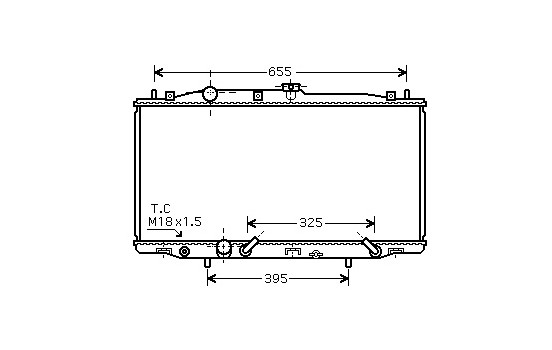 Radiator, engine cooling 25002183 International Radiators
