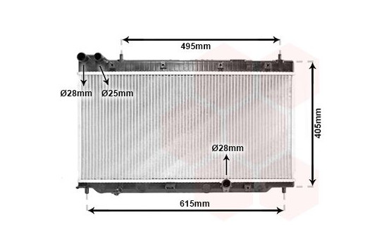 Radiator, engine cooling 25002206 International Radiators, Image 2