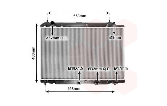 Radiator, engine cooling 25002215 International Radiators, Image 2