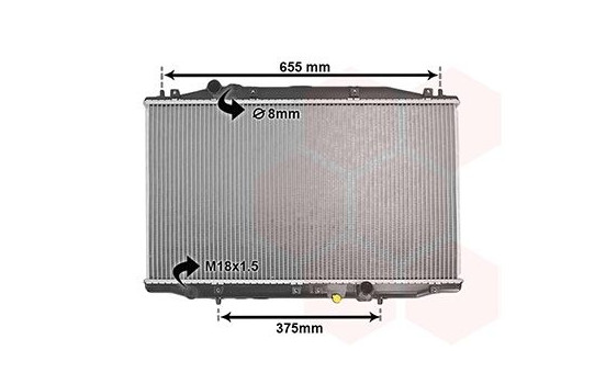 Radiator, engine cooling 25002218 International Radiators, Image 2