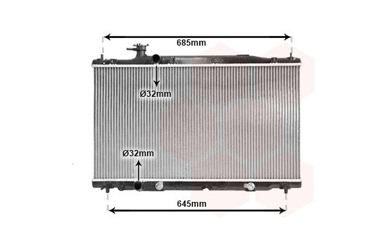 Radiator, engine cooling 25002226 International Radiators, Image 2