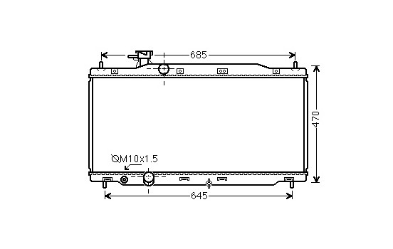 Radiator, engine cooling 25002241 International Radiators