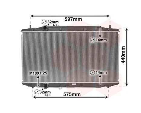 Radiator, engine cooling 25002303 International Radiators
