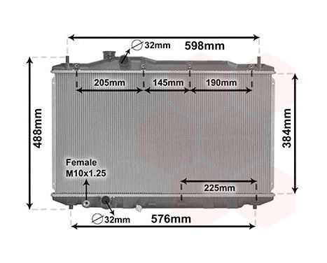 Radiator, engine cooling 25002306 International Radiators